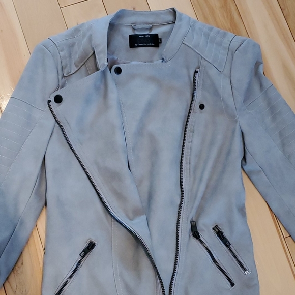 ONLY Faux Leather Biker Jacket - Picture 3 of 6